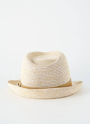 Chapeau forme chapeau paille beige HERMAN homme