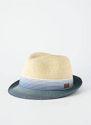 Chapeau imprimé rayures bleu HERMAN homme