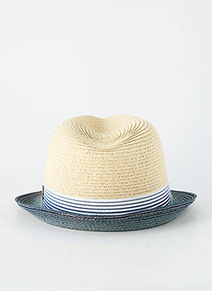 Chapeau imprimé rayures bleu HERMAN homme