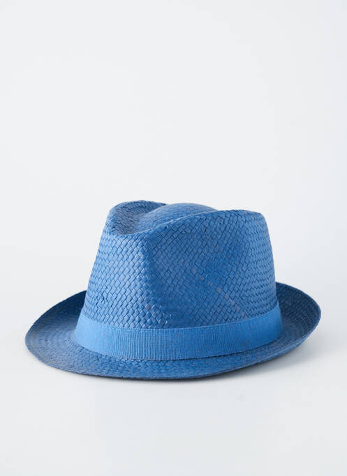 Chapeau forme chapeau paille bleu HERMAN homme