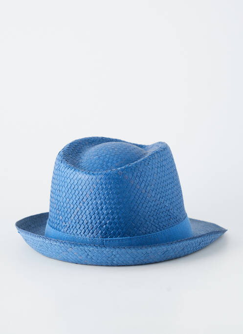 Chapeau forme chapeau paille bleu HERMAN homme