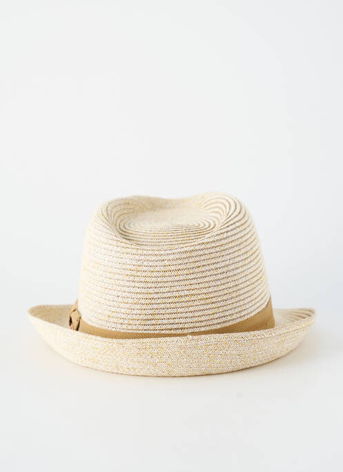Chapeau forme chapeau paille beige HERMAN homme
