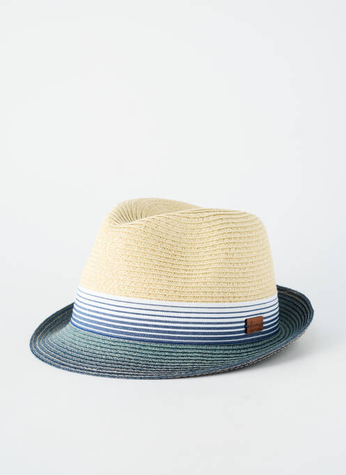 Chapeau imprimé rayures bleu HERMAN homme