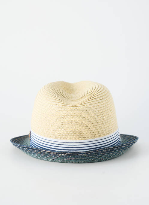 Chapeau imprimé rayures bleu HERMAN homme