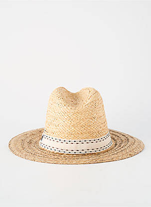 Chapeau forme chapeau paille beige HERMAN homme