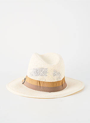 Chapeau forme chapeau paille marron HERMAN homme