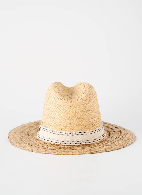 Chapeau forme chapeau paille beige HERMAN homme