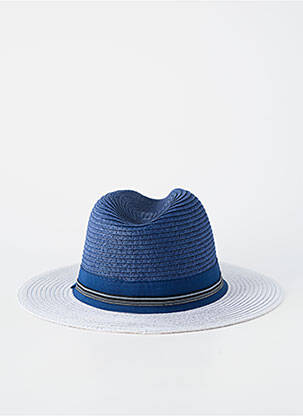 Chapeau imprimé rayures bleu HERMAN homme