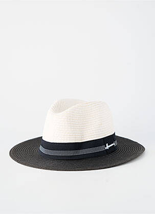 Chapeau forme chapeau paille noir HERMAN homme