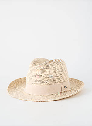 Chapeau forme chapeau paille beige HERMAN homme