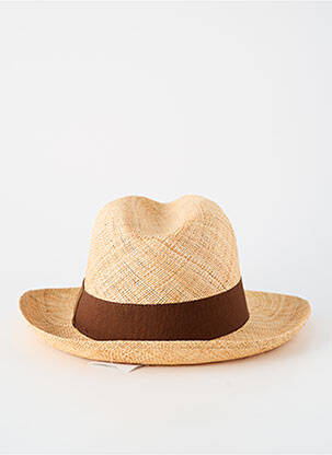 Chapeau forme chapeau paille marron HERMAN homme