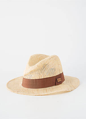 Chapeau forme chapeau paille marron HERMAN homme
