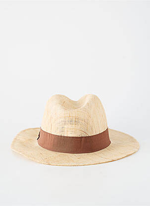 Chapeau forme chapeau paille marron HERMAN homme