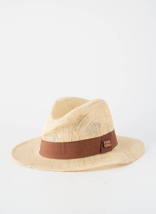 Chapeau forme chapeau paille marron HERMAN homme