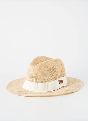 Chapeau forme chapeau paille beige HERMAN homme