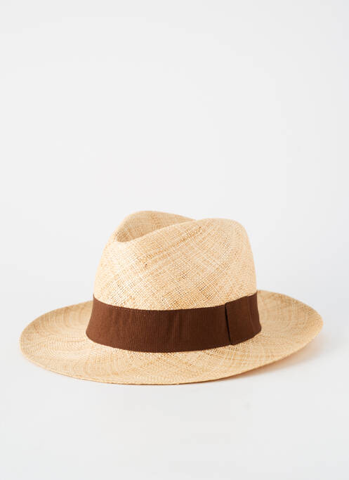 Chapeau forme chapeau paille marron HERMAN homme