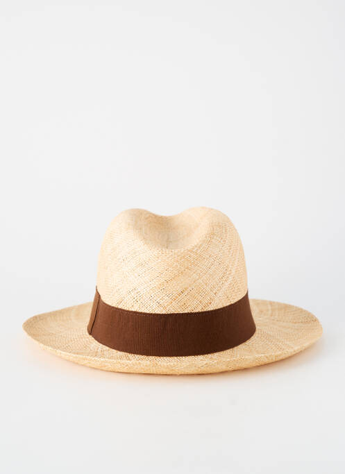Chapeau forme chapeau paille marron HERMAN homme