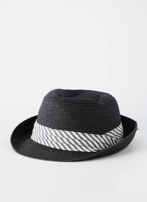 Chapeau imprimé rayures noir HERMAN homme