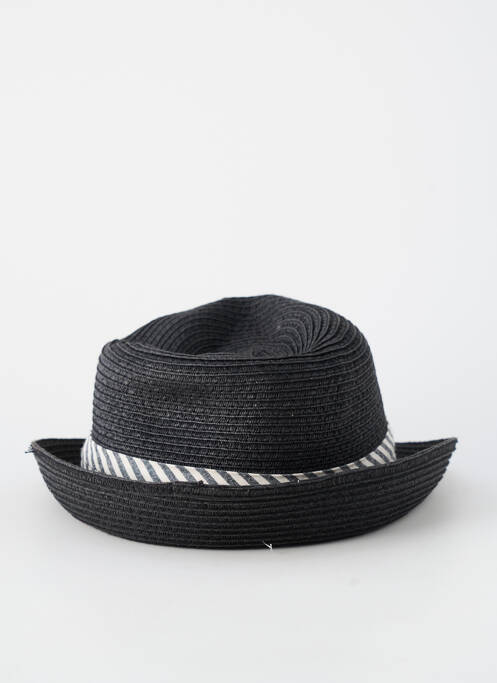Chapeau imprimé rayures noir HERMAN homme