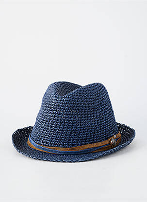 Chapeau forme chapeau paille bleu FLECHET homme