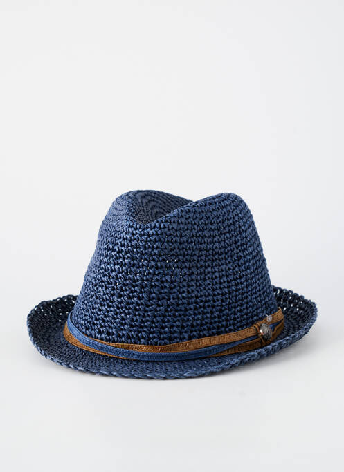 Chapeau forme chapeau paille bleu FLECHET homme