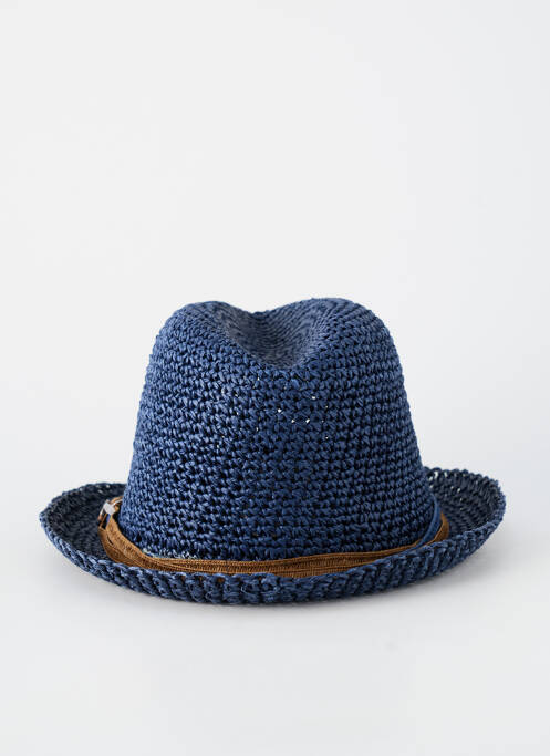 Chapeau forme chapeau paille bleu FLECHET homme