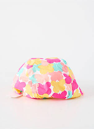 Casquette tissage popeline rose HERMAN fille