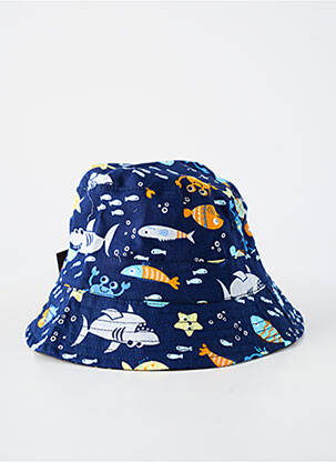 Chapeau imprimé fantaisie bleu HERMAN garcon
