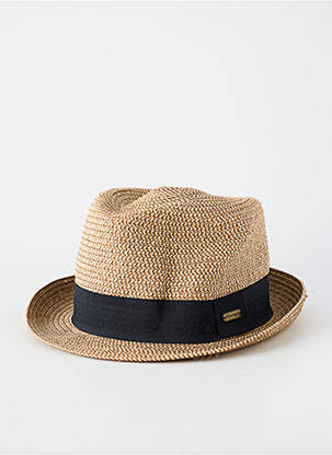 Chapeau forme chapeau paille noir AUREGA homme