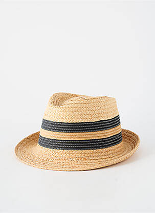 Chapeau imprimé rayures noir AUREGA homme