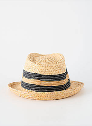 Chapeau imprimé rayures noir AUREGA homme