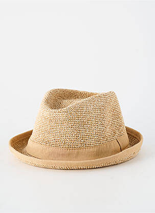 Chapeau forme chapeau paille beige HERMAN unisexe