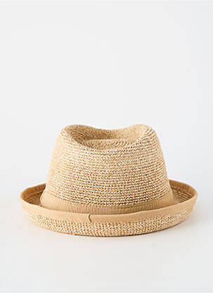 Chapeau forme chapeau paille beige HERMAN unisexe