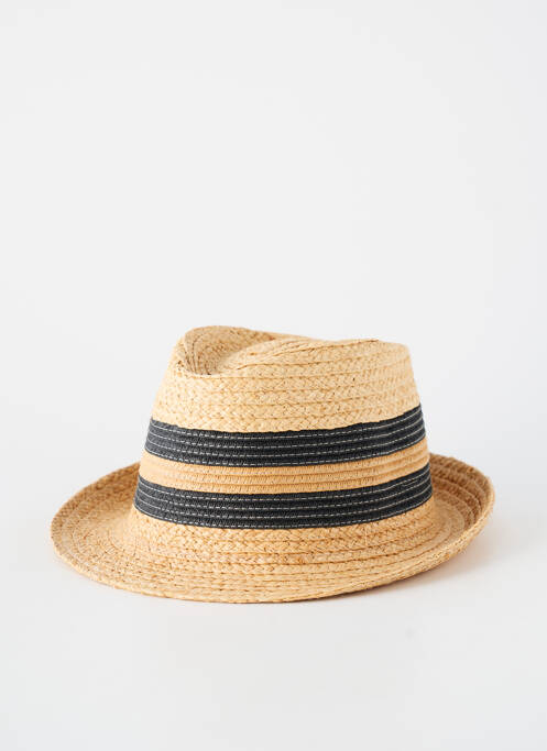 Chapeau imprimé rayures noir AUREGA homme