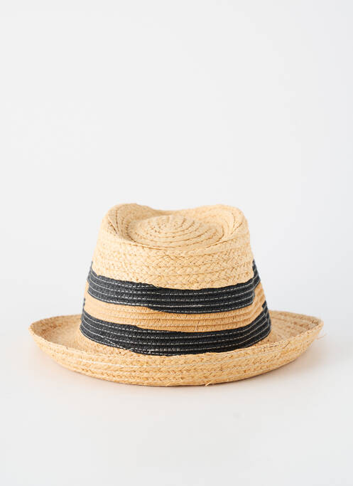 Chapeau imprimé rayures noir AUREGA homme