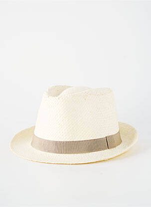 Chapeau forme chapeau paille beige AUREGA homme