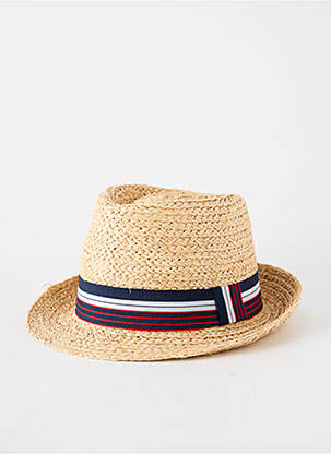 Chapeau imprimé rayures bleu AUREGA homme
