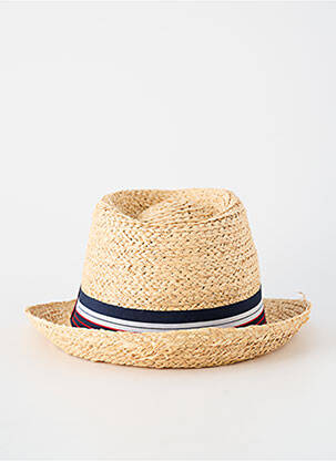 Chapeau imprimé rayures bleu AUREGA homme