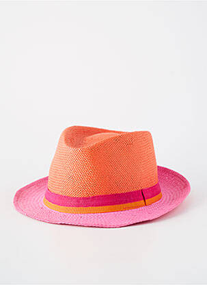 Chapeau forme chapeau paille orange AUREGA unisexe
