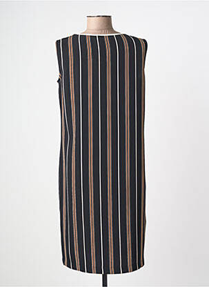 Robe mi-longue sans manche sans manche noir TELMAIL femme