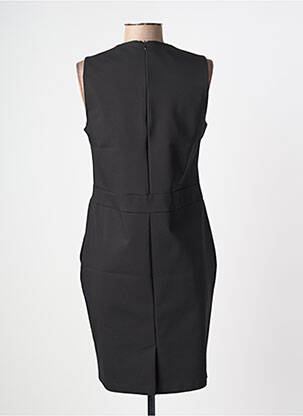 Robe mi-longue sans manche sans manche noir GRIFFON femme