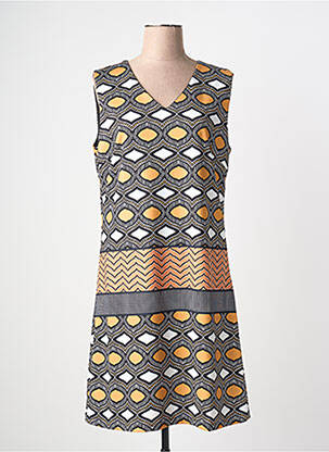 Robe mi-longue sans manche sans manche noir A BELLE femme