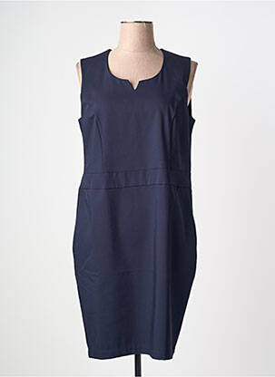 Robe mi-longue sans manche sans manche bleu GRIFFON femme
