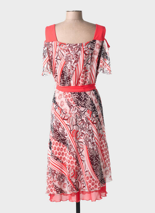 Robe longue manches longues manches longues rouge JEAN DELFIN femme