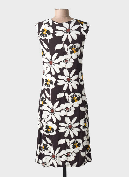 Robe mi-longue coupe fluide sans manche noir TELMAIL femme
