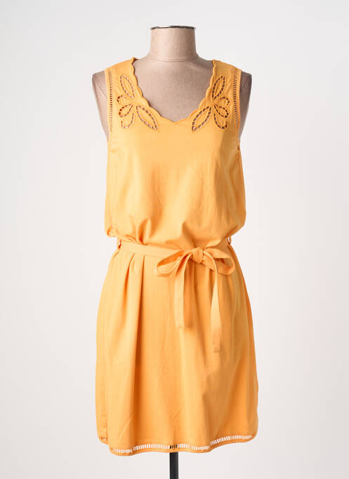 Robe mi-longue sans manche sans manche orange C'EST BEAU LA VIE femme