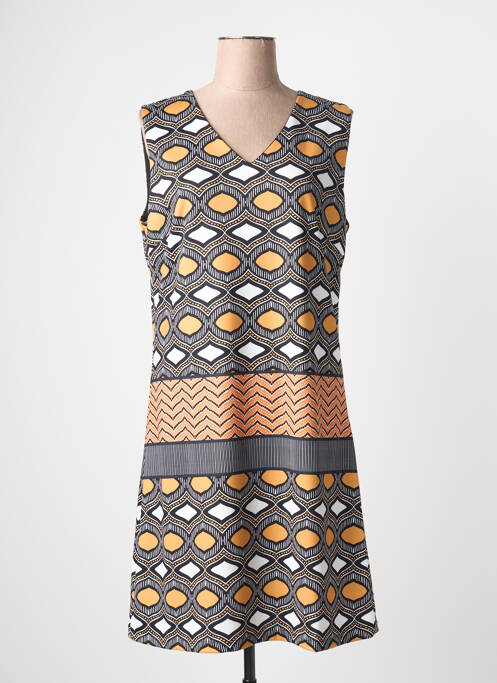 Robe mi-longue sans manche sans manche noir A BELLE femme