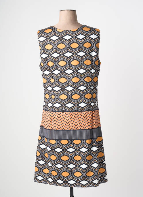 Robe mi-longue sans manche sans manche noir A BELLE femme