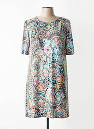 Robe courte manches courtes manches courtes bleu GEVANA femme