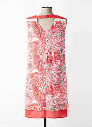 Robe mi-longue coupe fluide sans manche rouge DIANE LAURY femme